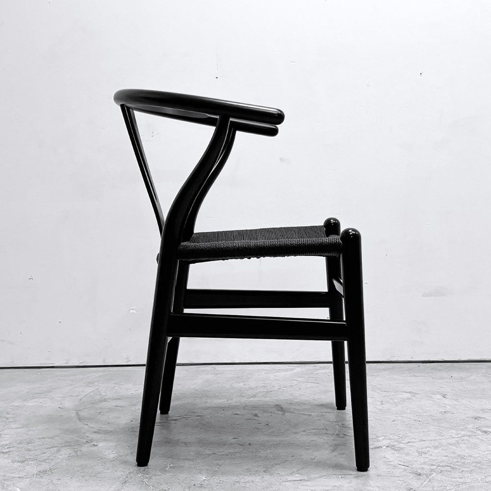 カールハンセン＆サン Carl Hansen & Son CH24 Yチェア ブラックラッカー×ブラックペーパーコード ビーチ材 ハンス・J・ウェグナー デンマーク 北欧家具 日本仕様サイズ ●