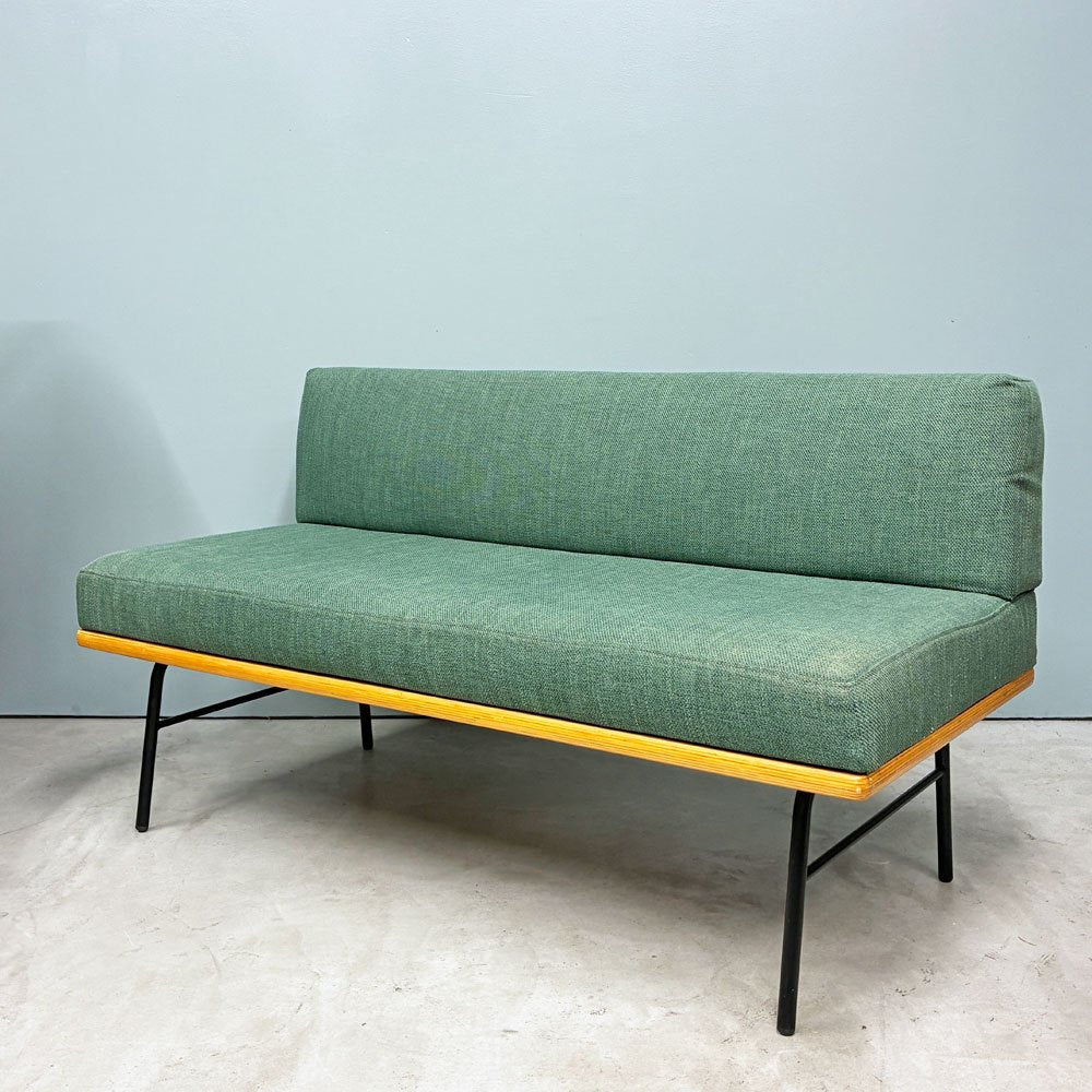 ウニコ unico ファニート ベンチ バックレスト FUNEAT bench backrest 鉄脚 オーク材 スチールレッグ カフェスタイル W126cm 定価￥65,780- ◎