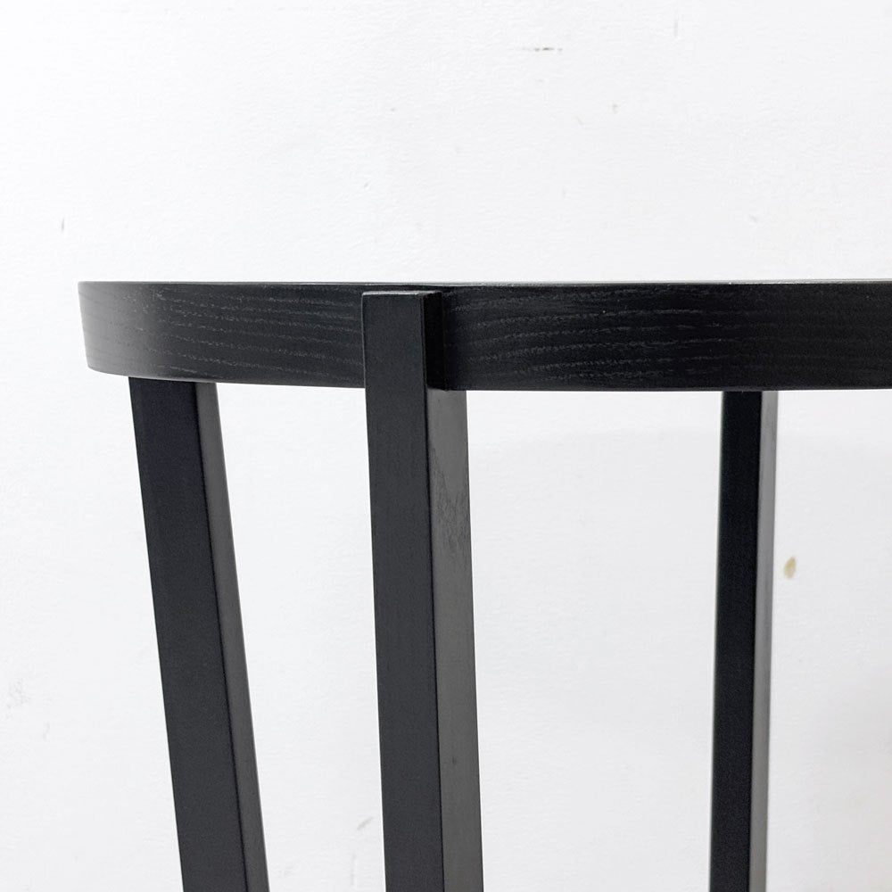 カッシーナイクスシー CASSINA ixc. ラーゴ LAGO ダークグレーガラス サイドーテーブル Ø48cm ミニマルモダン イタリア 定価￥176,000- ●