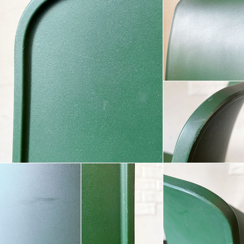 ヴィトラ vitra ハルチューブ HAL Tube サイドチェア ダイニングチェア グリーン スタッキング ジャスパー・モリソン 定価￥39,600- B ◎