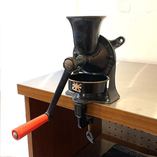 スポング SPONG & CO LTD ビンテージ コーヒーミル グラインダー Model NO.1 壁面やデスクに取り付け可能 英国 イギリスビンテージ ★