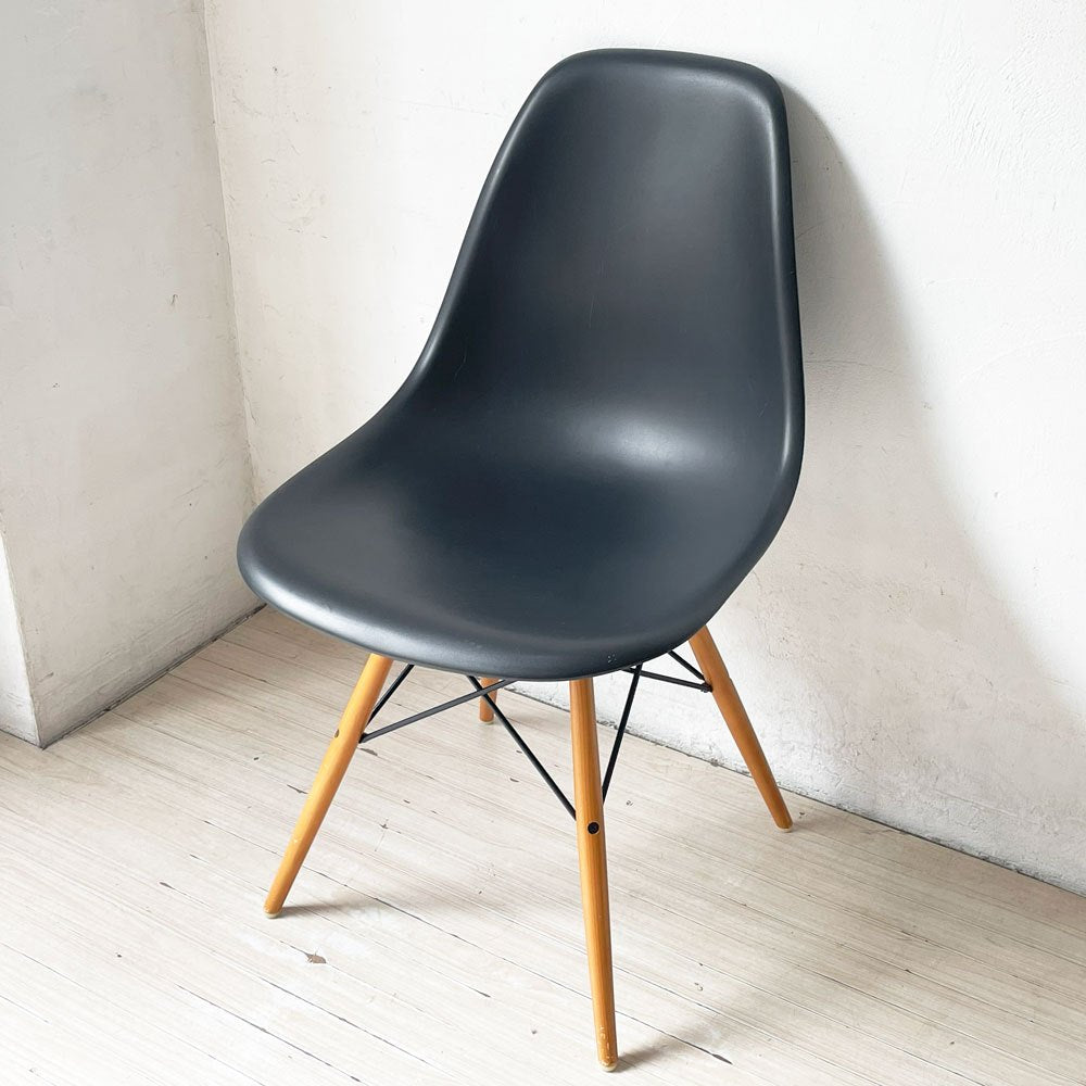 ヴィトラ Vitra サイドシェルチェア ブラック ドゥエルレッグ ポリプロピレン C&R イームズ ミッドセンチュリーモダン ★