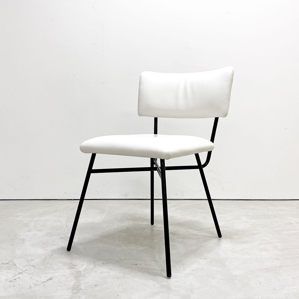 アルフレックス arflex エレットラ ELETTRA ダイニングチェア レザー ホワイト Studio BBPR イタリアモダン シンプルデザイン B ●