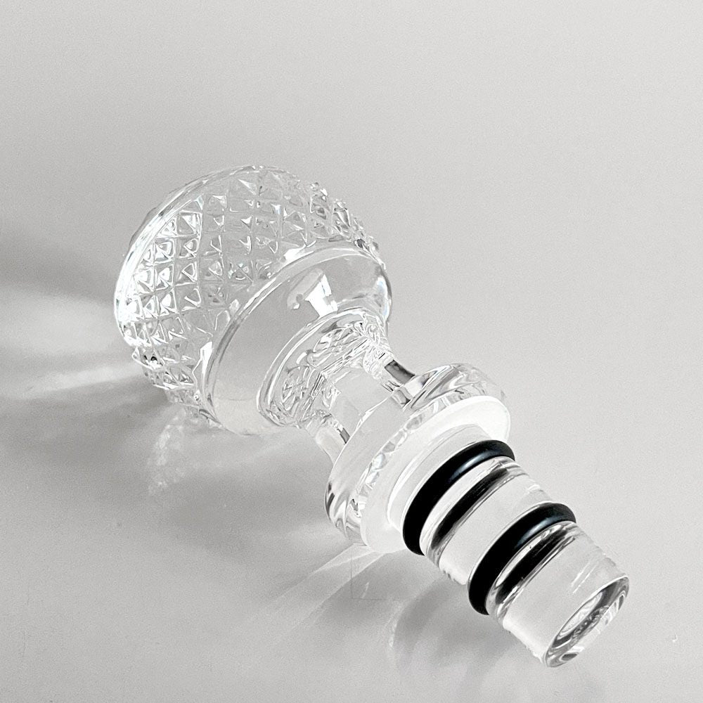 サンルイ SAINT-LOUIS ボトルキャップ ワインストッパー クリスタルガラス 箱付き 未使用品 フランス ■