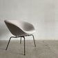 フリッツハンセン Fritz Hansen ポットチェア 3318 POT ラウンジチェア ファブリック クリスチャンハウン ベージュ ブラウンブロンズレッグ アルネ・ヤコブセン デンマーク 定価￥297,880- 展示品 〓