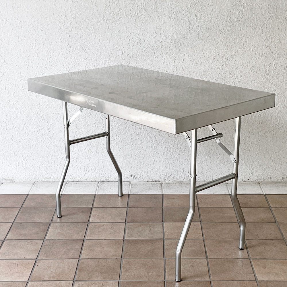 ピットパル PIT PAL アルミ ワークテーブル ALUMINIUM WORK TABLE Sサイズ ワークデスク w106cm インダストリアル パシフィックファニチャーサービス取扱 ◇