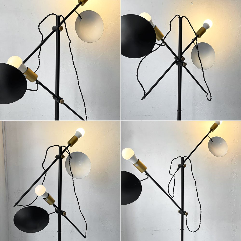 ハモサ HERMOSA ポルダー フロアランプ POLDER FLOOR LAMP フロアスタンド スチール×真鍮 モダン インダストリアル ★