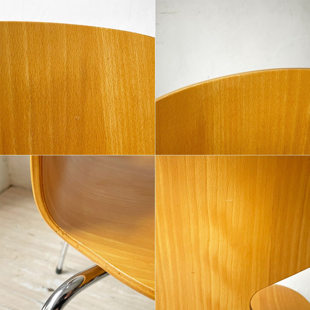 フリッツハンセン Fritz Hansen 3101 アリンコチェア アントチェア 4本脚 ナチュラルビーチ ラッカー仕上げ フェルトグライズ アルネ・ヤコブセン ★