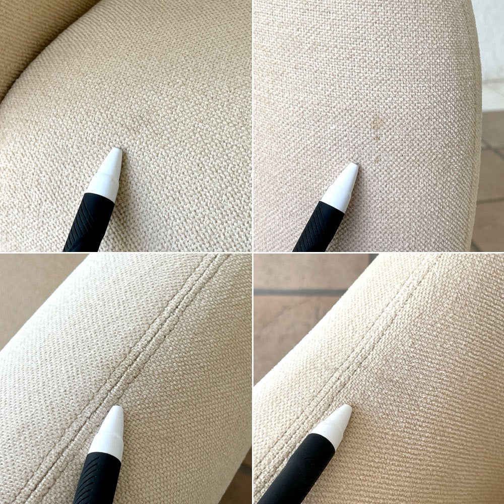 イデー IDEE ミニミラーアームチェア MINI MILLER ARM CHAIR パーソナルチェア シングルソファ ファブリック ベージュ 廃番色 ◇
