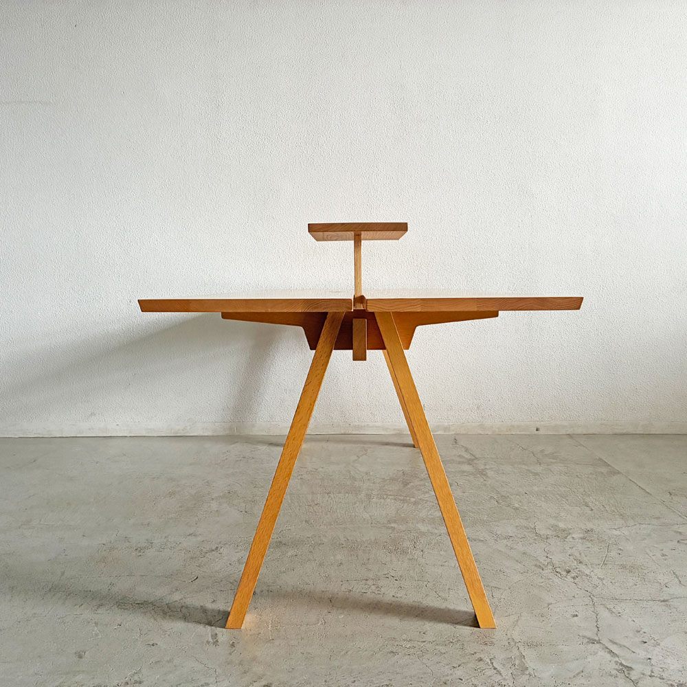 アリアケ ARIAKE サギョウテーブル Sagyo Table オーク材 トレイ付き ダイニングテーブル ワークデスク W200cm 芦沢啓治 定価￥264,000- 〓