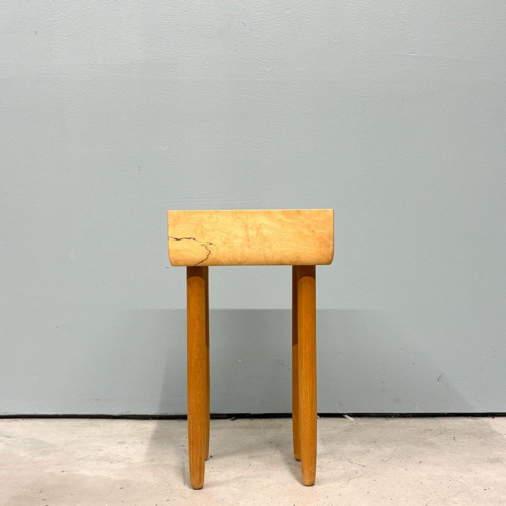 山口和宏 Kazuhiro Yamaguchi こっぱくん 栗材 脚付き台 現代作家 W〇cm ディスプレイ台 定価￥27,500- ◎