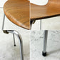 フリッツハンセン Fritz Hansen セブンチェア スタッキングチェア ローズウッド メタルカップ 1963-67年 アルネ・ヤコブセン 北欧 デンマーク ビンテージ 希少 現状品 ●
