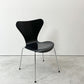 フリッツハンセン Fritz Hansen 3107 セブンチェア ダイニングチェア スタッキングチェア ブラック ラッカー再塗装 アルネ・ヤコブセン デンマーク 北欧家具 ●