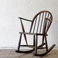 アーコール Ercol ロッキングチェア フープバック エルム材 ブルーラベル 1950年代 UKビンテージ 英国 ◇