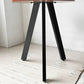 かなでもの KANADEMONO ザ・カフェテーブル THE CAFE TABLE Black Steel 3pin ラウンド ラバーウッド天板 スチール Φ60cm ★