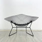 ノル Knoll ビンテージ ダイヤモンドチェア Diamond Chair ラージ ハリー ベルトイア Harry Bertoia ブラック ミッドセンチュリー 名作 ●