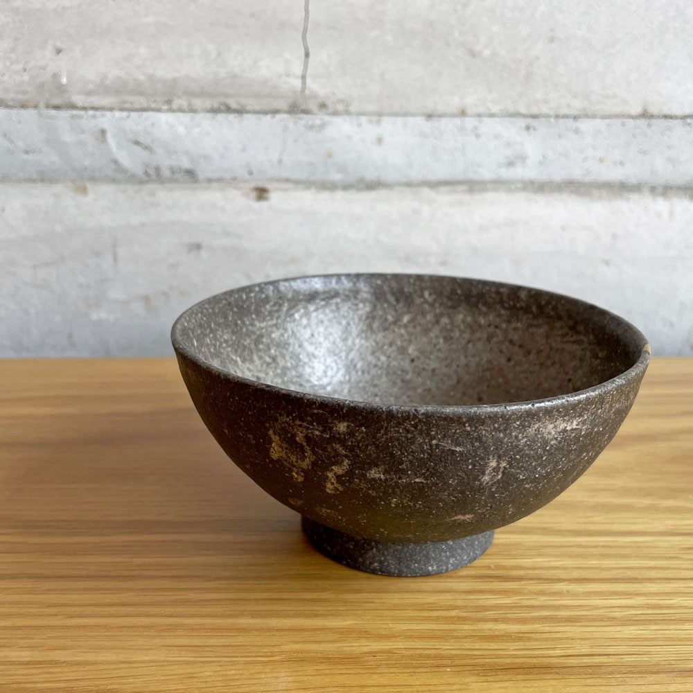 村上躍 白灰化粧飯碗 茶碗 ボウル 陶器 陶芸家 現代作家 B ♪