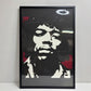 コンラッドリーチ CONRAD LEACH ジミ・ヘンドリックス Jimi Hendrix シルクスクリーン アートフレーム ポスター ポップアート 78/100 希少 56×69.5cm(スクリーンサイズ) 額装品 B ●