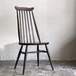 アーコール Ercol ゴールドスミス ダイニングチェア コロニアル ハイバック エルム材 ダークブラウン UKビンテージ 英国 ■
