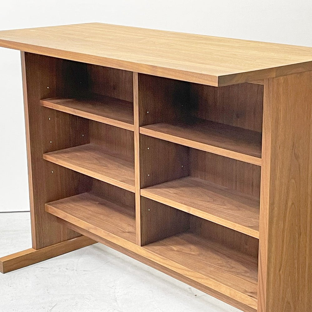 マスターウォール MASTERWAL ノリータ NOLITA カウンターテーブル ハイテーブル ディスプレイラック ウォールナット無垢材天板 定価￥203,500- ●