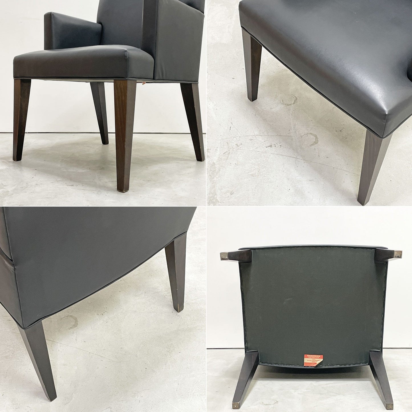 コンプレックス COMPLEX チェアマン アームチェア Chairman Armchair ブラック PVCレザー モダンデザイン シンプル B ●