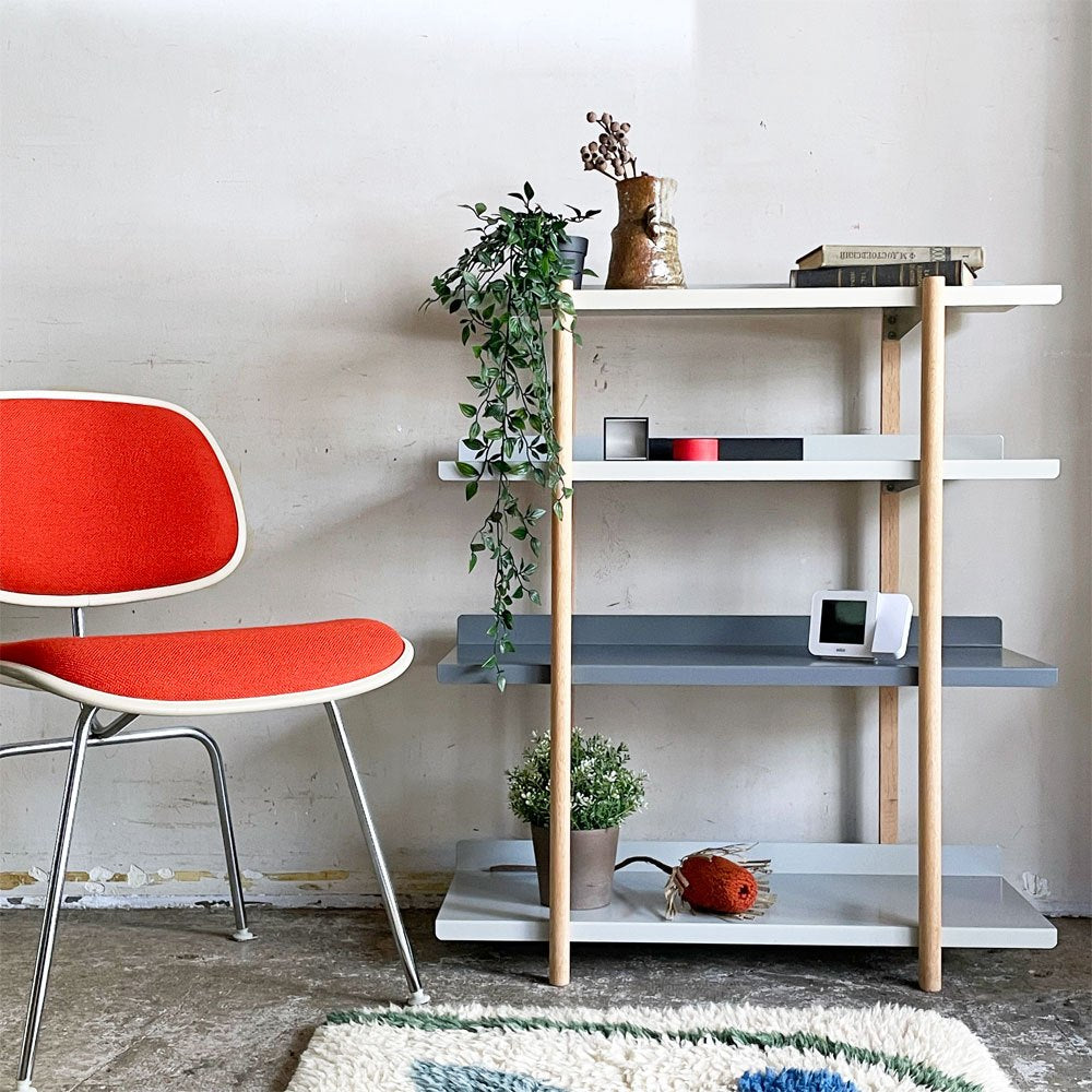 デュエンデ DUENDE マージシェルフ4 Marge shelf 4 オーク無垢 スチール 芦沢啓治 シンプルモダン ナチュラルテイスト ■