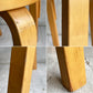 アルテック artek ビンテージ チェア66 CHAIR66 ダイニングチェア バーチ材 ブラックリノリウム アルヴァ・アアルト フィンランド 北欧家具 ♪