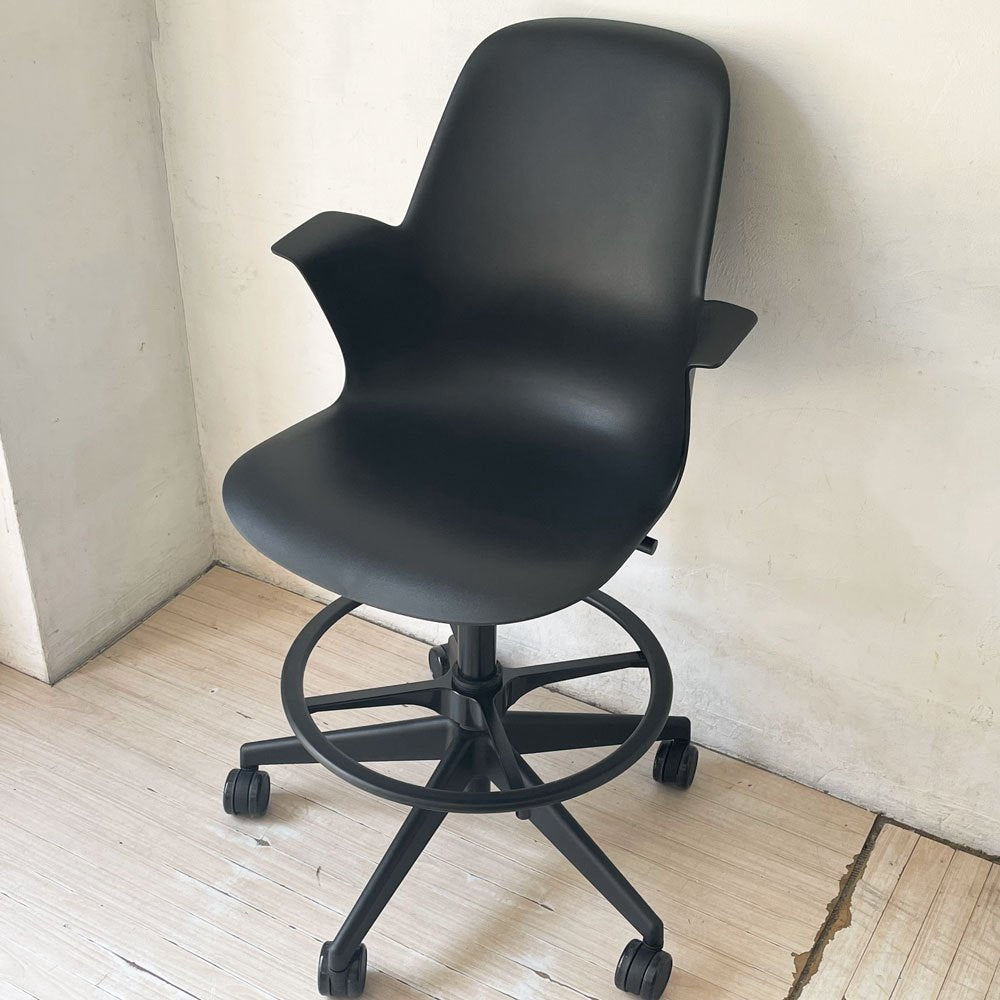 スチールケース Steelcase ノード ファイブスター スツール Node FIVE-STAR STOOL ハイチェア 製図チェア キャスター ブラック ★