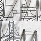 アイアン ウォール アートパネル ウォールアート 都市 シティスケープ 壁掛け W110cm ■