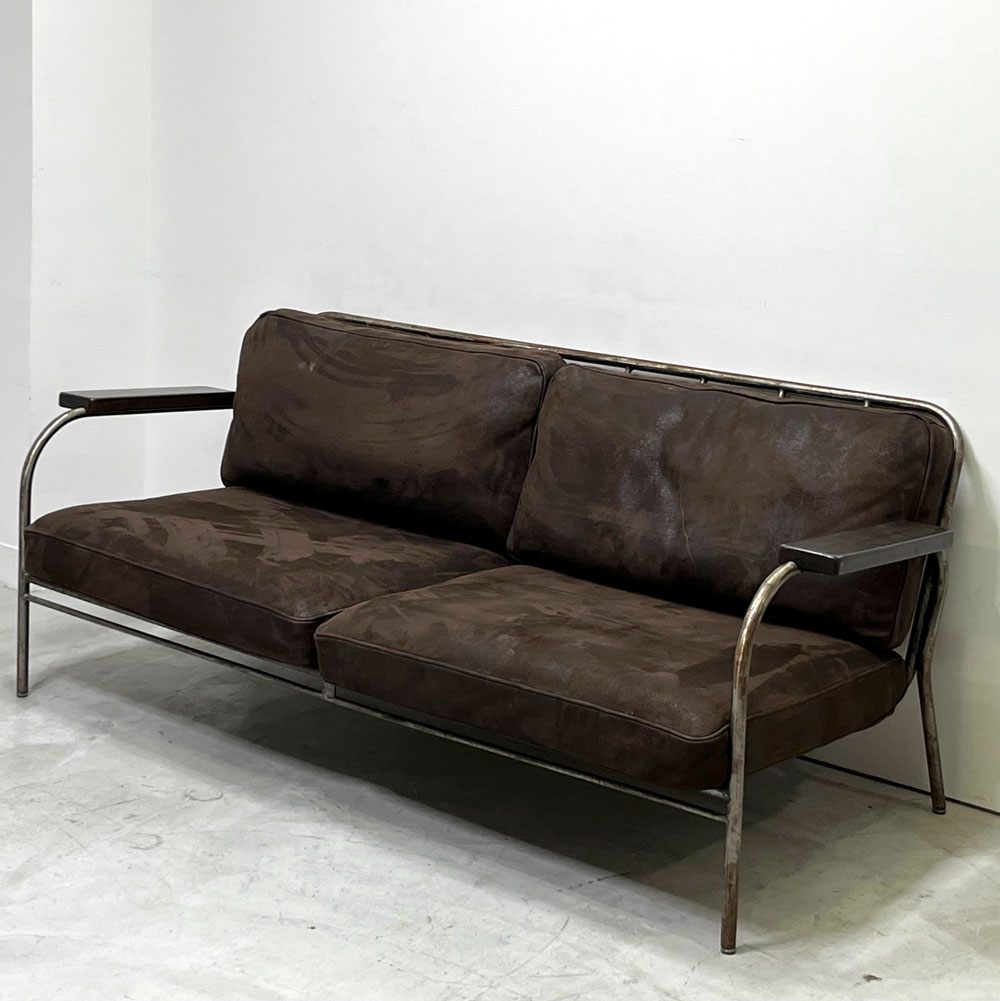 ジャーナルスタンダードファニチャー j.s.F ラバルセクショナルソファ LAVAL SECTIONAL SOFA 2Pソファ レザー ソファ スチール 工業系 ●