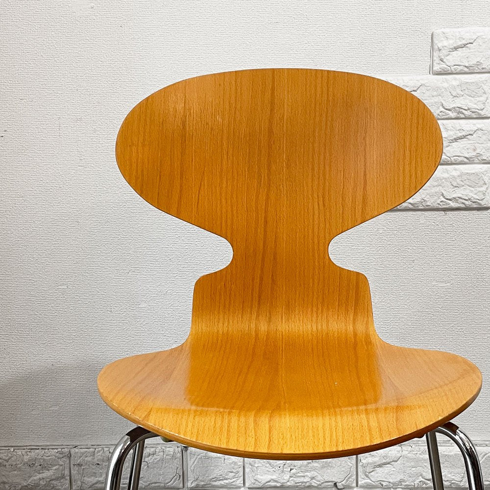 フリッツハンセン Fritz Hansen 3101 アリンコチェア アントチェア 4本脚 ナチュラルビーチ ラッカー仕上げ フェルトグライズ アルネ・ヤコブセン G ◎
