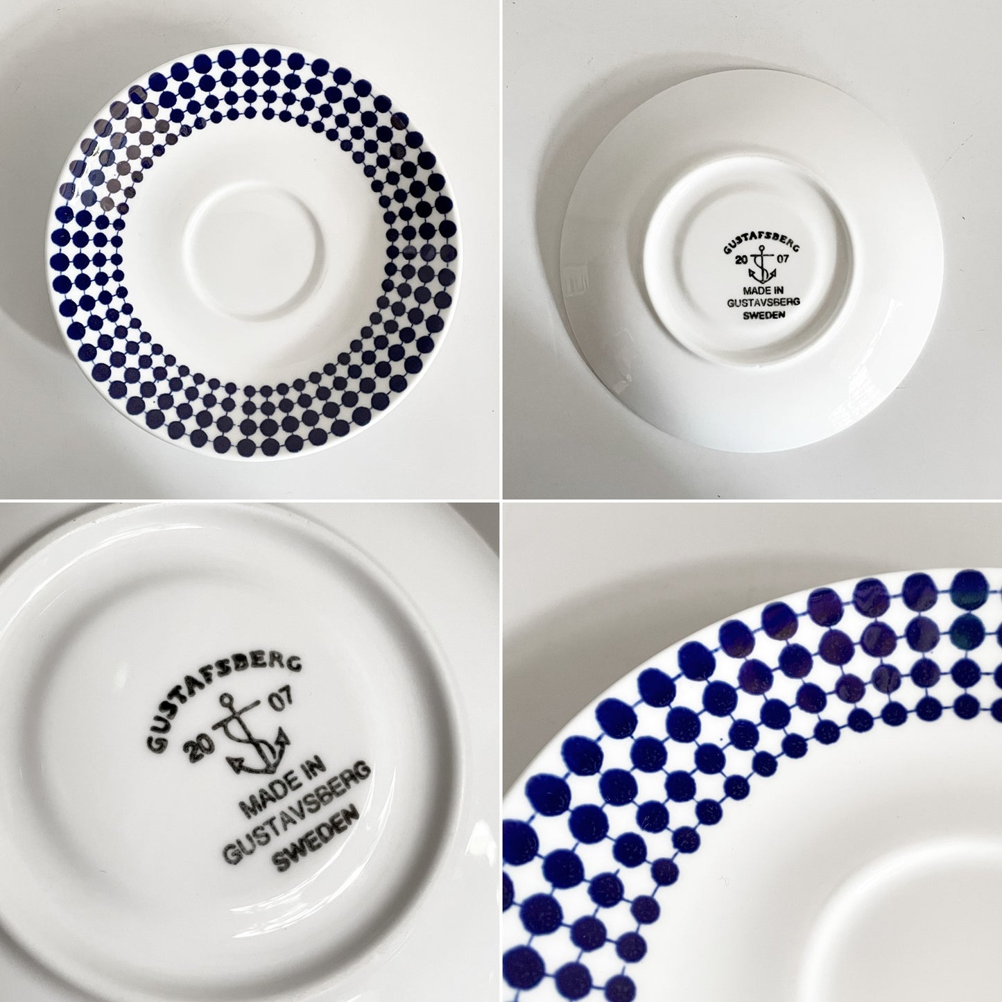 グスタフスベリ GUSTVSBERG アダム ADAM コーヒーカップ&ソーサー C&S スティグ・リンドベリ Stig Lindberg Φ8cm 復刻品 北欧雑貨 ■