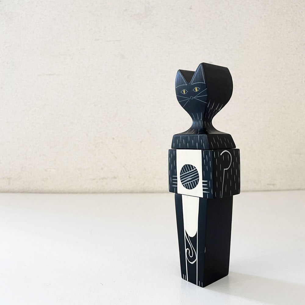ヴィトラ vitra. ウッデンドール Wooden Dolls Cat キャット スモール 木製オブジェ モミ材 H7cm ハンドクラフト アレキサンダー・ジラード 定価￥23,100- ◎