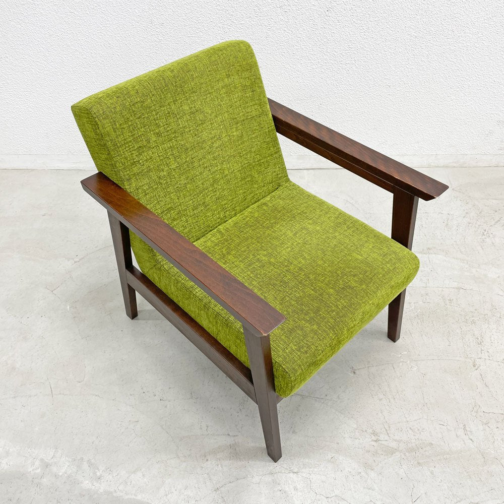 クオン QUON テイル 1人掛けソファ カフェスタイル ブナ材 グリーン 北欧スタイル 参考定価￥123,700 A 〓