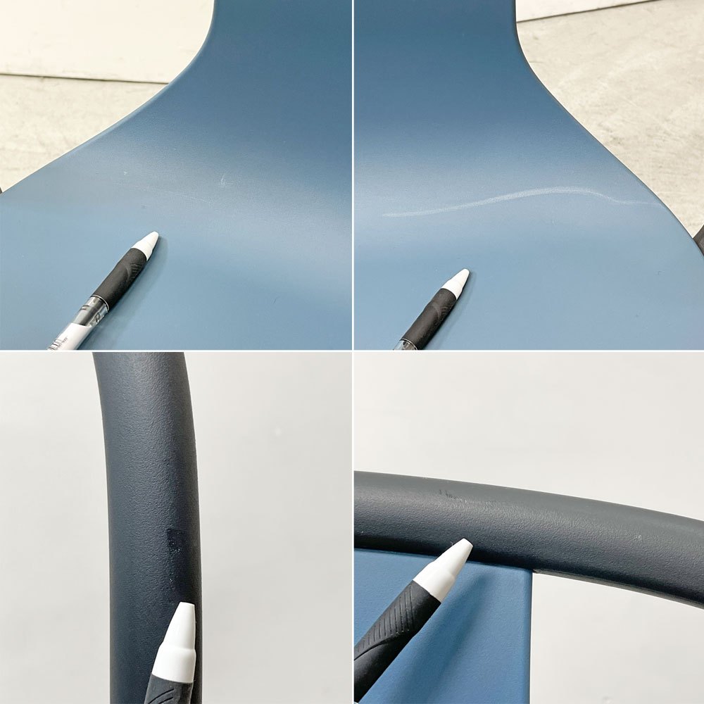 ヴィトラ Vitra ベルヴィルチェア Belleville Chair ダイニングチェア スタッキングチェア シーブルー ロナン & エルワン・ブルレック B ●