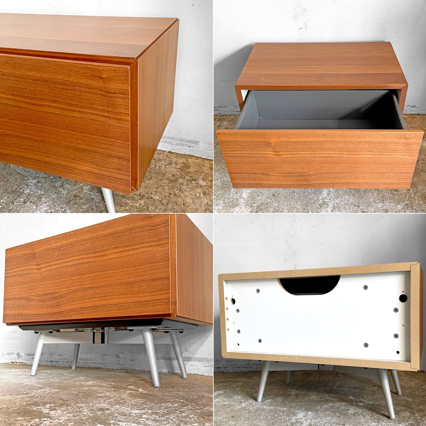 ボーコンセプト BoConcept ルガーノ LUGANO ナイトテーブル スモールキャビネット 1ドロワー ウォールナット モートン・ゲオーセン ■