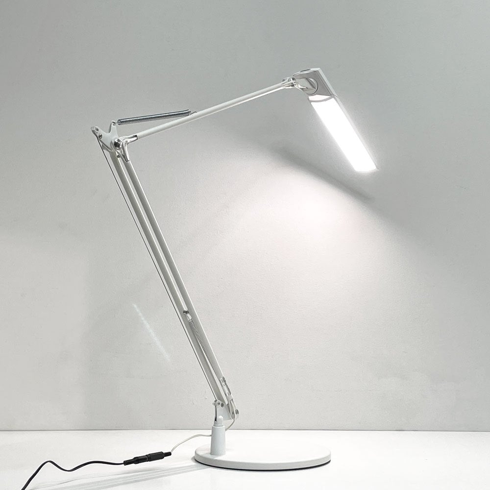 スワン電気 レディック エグザーム LEDIC EXARM スタンドライト LEX-966 WH ホワイト LED ベースタイプ 未使用 箱付 ●