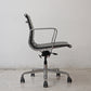 ハーマンミラー Herman Miller イームズアルミナムグループチェア マネージメントチェア アルミバフベース ガス圧昇降仕様 5本脚 キャスタータイプ 本革 イームズ F ●