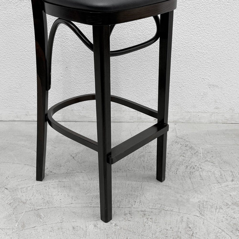 クレス CRES リカータ LICATA カウンターチェア ハイチェア 合皮 張座 座面高79cm 美品 〓