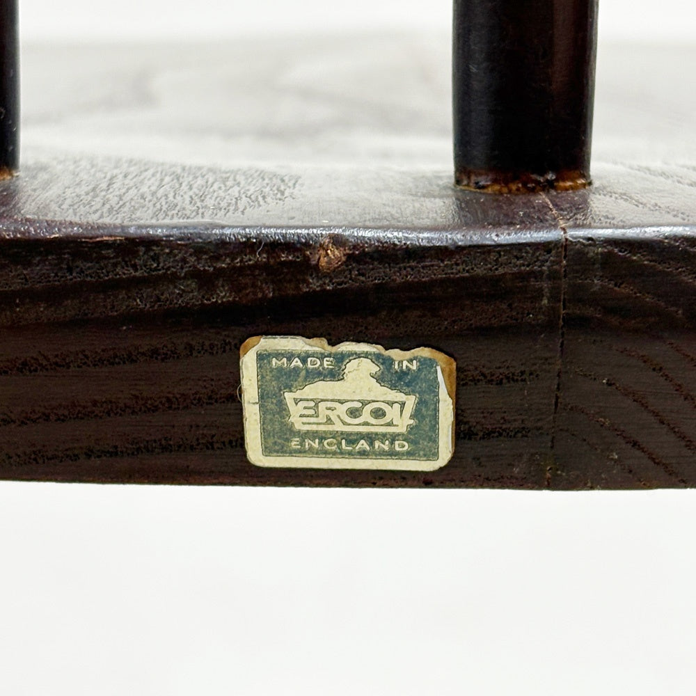 アーコール Ercol ゴールドスミス ダイニングチェア コロニアル ハイバック スティックバック エルム材 UKビンテージ 英国家具 ●