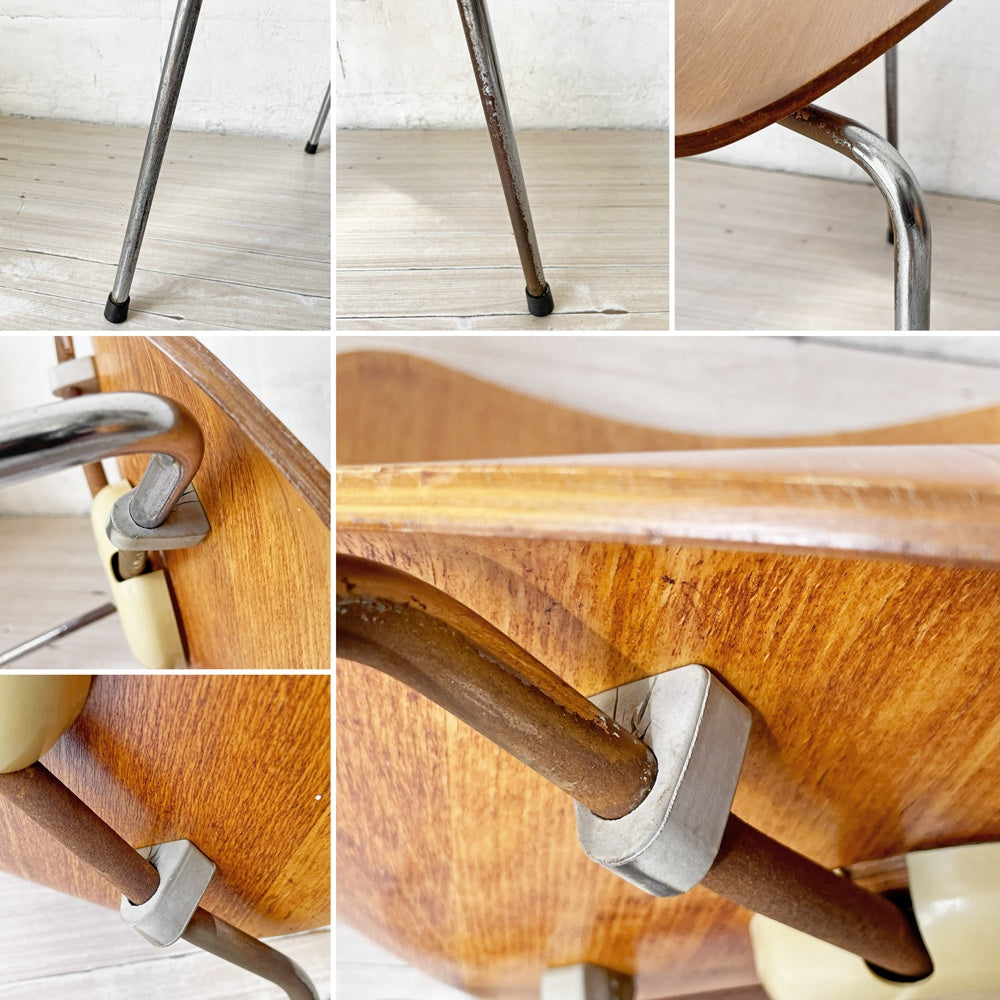 フリッツハンセン Fritz Hansen セブンチェア ダイニングチェア スタッキング チェリー材 アルネ・ヤコブセン Arne Jacobsen 80’s 北欧ビンテージ A ★