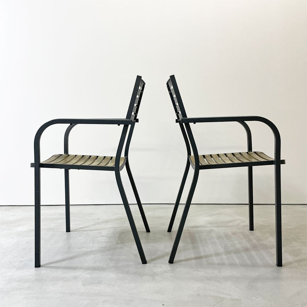 エミュー emu セーニョチェア SEGNOCHAIR ガーデンチェア アーム スタッキング イタリア ニ脚セット A ●