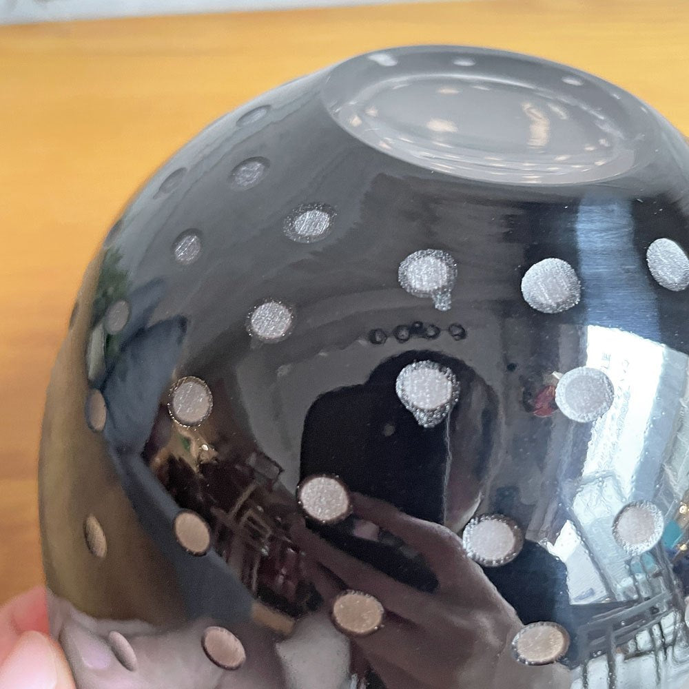 辻和美 Kazumi Tsuji おはち 深 ツブツブ ガラスボウル 鉢 Φ15×9.5cm ファクトリーズーマー factory zoomer 現代作家♪