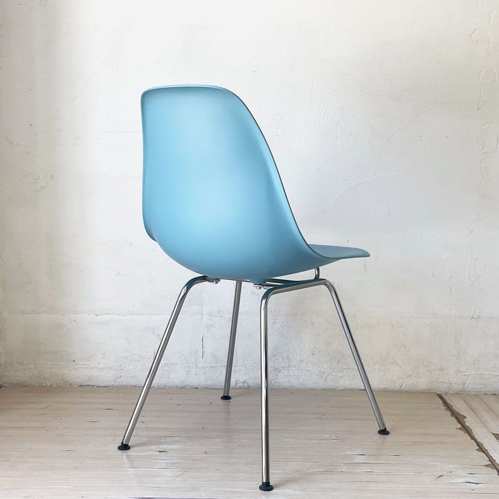 ハーマンミラー HermanMiller × ヴィトラ vitra サイドシェルチェア ペールブルー ポリプロピレン Hベース C&Rイームズ ★