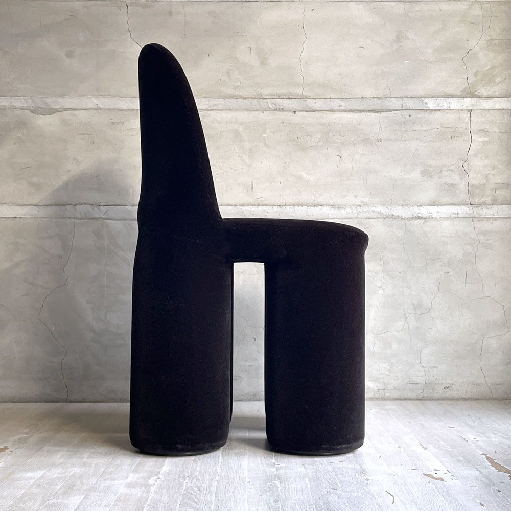 ミネルバ MINERVA ゾウ チェア Zo chair ブラック ベロア調 ぬいぐるみの椅子 黒川雅之 Kurokawa Masayuki ♪