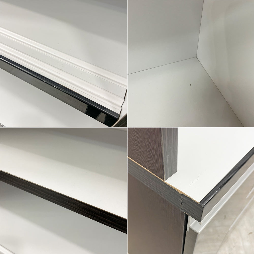 関家具 ミルコⅡ オープンダイニングボード 幅120㎝ 木目オーク キッチン 食器棚 レンジ台 電源2口 定価\63,690- ●