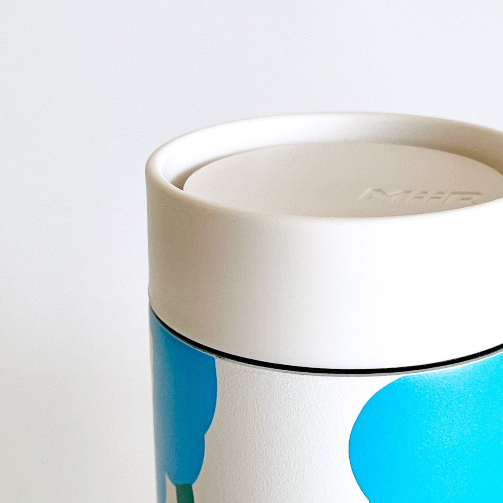 マリメッコ marimekko ウニッコ UNIKKO タンブラー 350ml ブルー ブルーボトルコーヒー コラボ 60周年記念 限定品 箱付き 北欧 ■