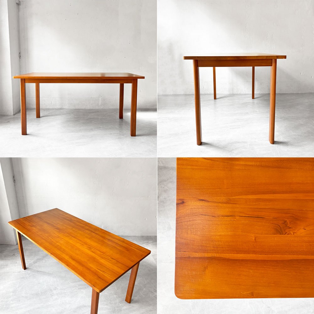 スキャンティーク SCANTEAK モノ MONO ダイニングテーブル チーク無垢材 W150cm 美品 北欧スタイル ★