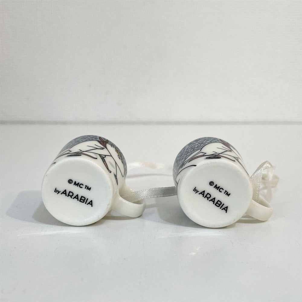 アラビア ARABIA ムーミン MOOMIN パパ & リトルミー ミニマグ・オーナメント 2012年限定品 フィンランド 北欧雑貨 ◎