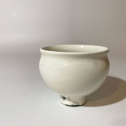 鈴木環 ピジョンカップ S 現代作家 陶芸家 ホワイト 小鉢 器 ★